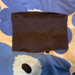 Velvet black tube top